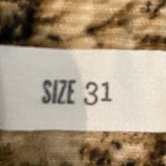 Madewell Lightweight Corduroy Brown & Cream Floral Jean Pants NWOT - Picture 9 of 12